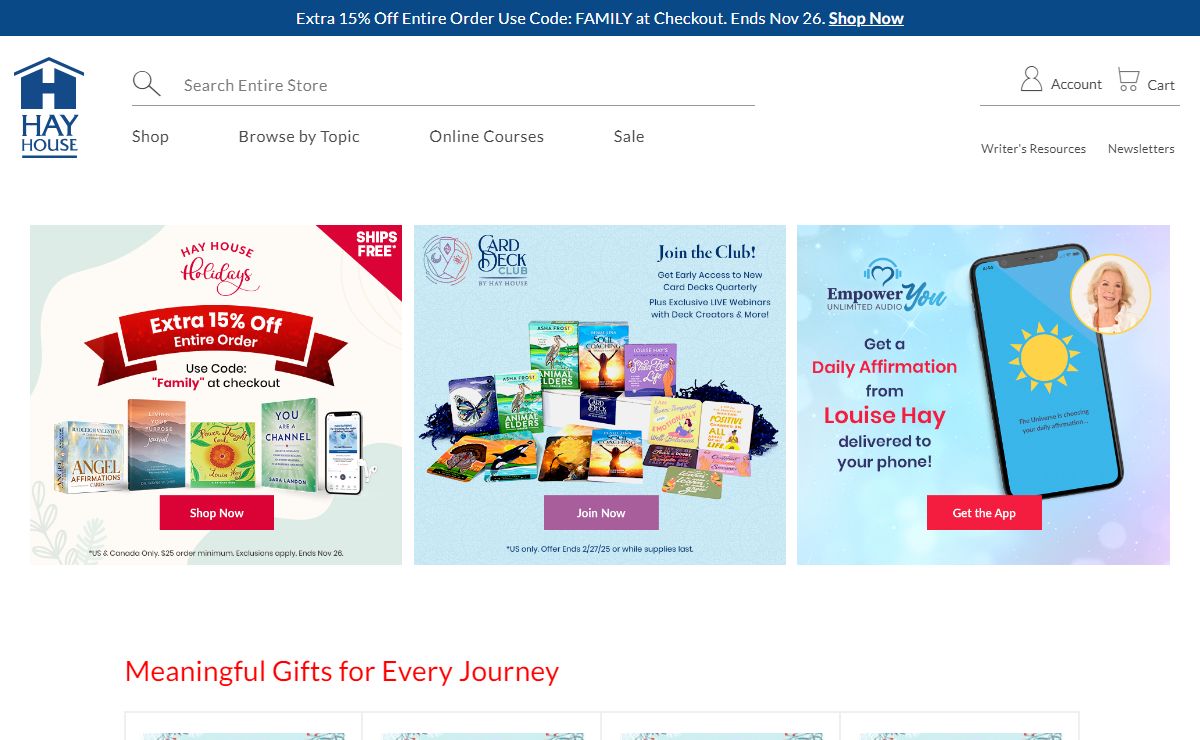 Hay House Publishing - Books, Card Decks, Audiobooks, E-books, Live and Virtual Author Events