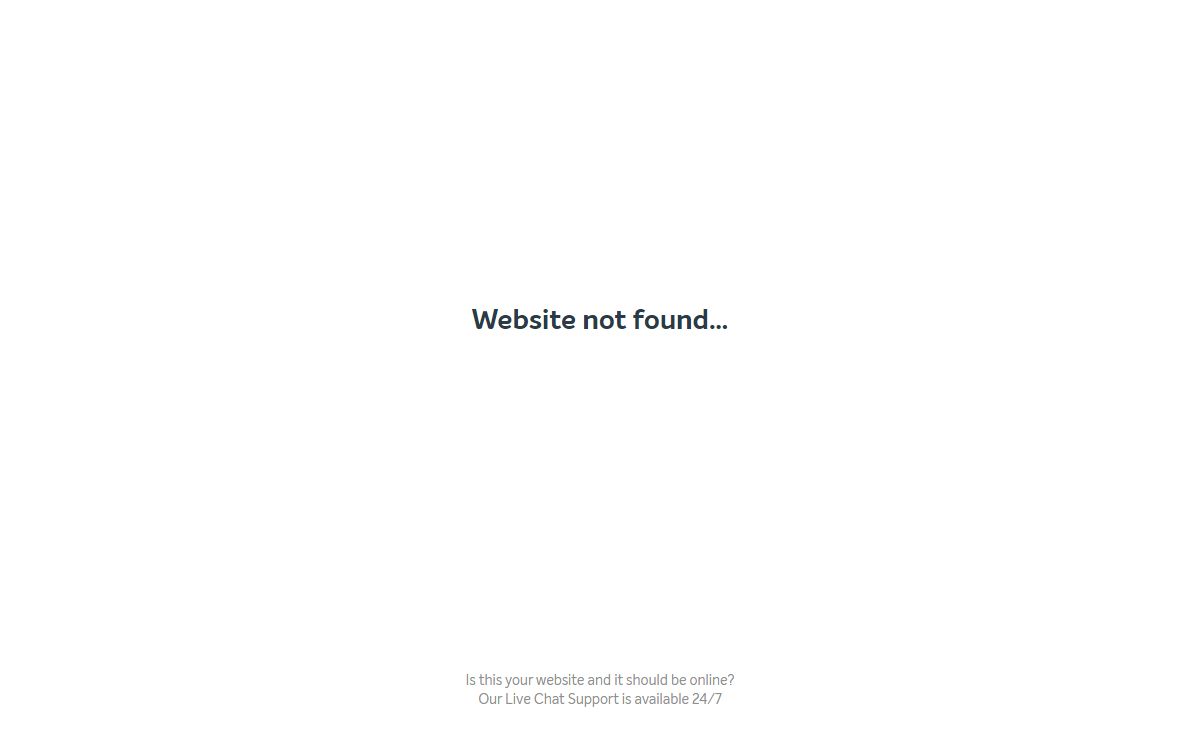 Website not found…