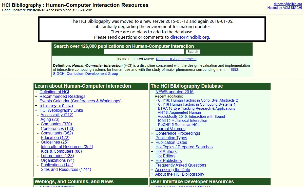 HCI Bibliography : Human-Computer Interaction Resources