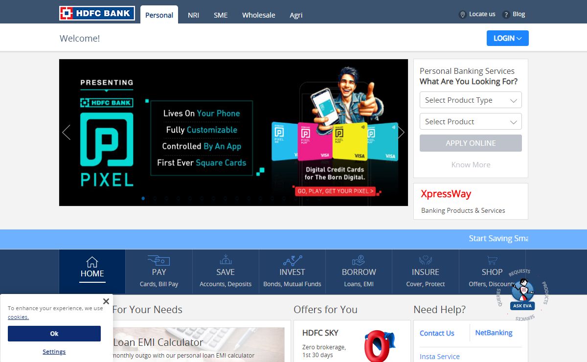 HDFC Bank – Personal Banking & Netbanking Services