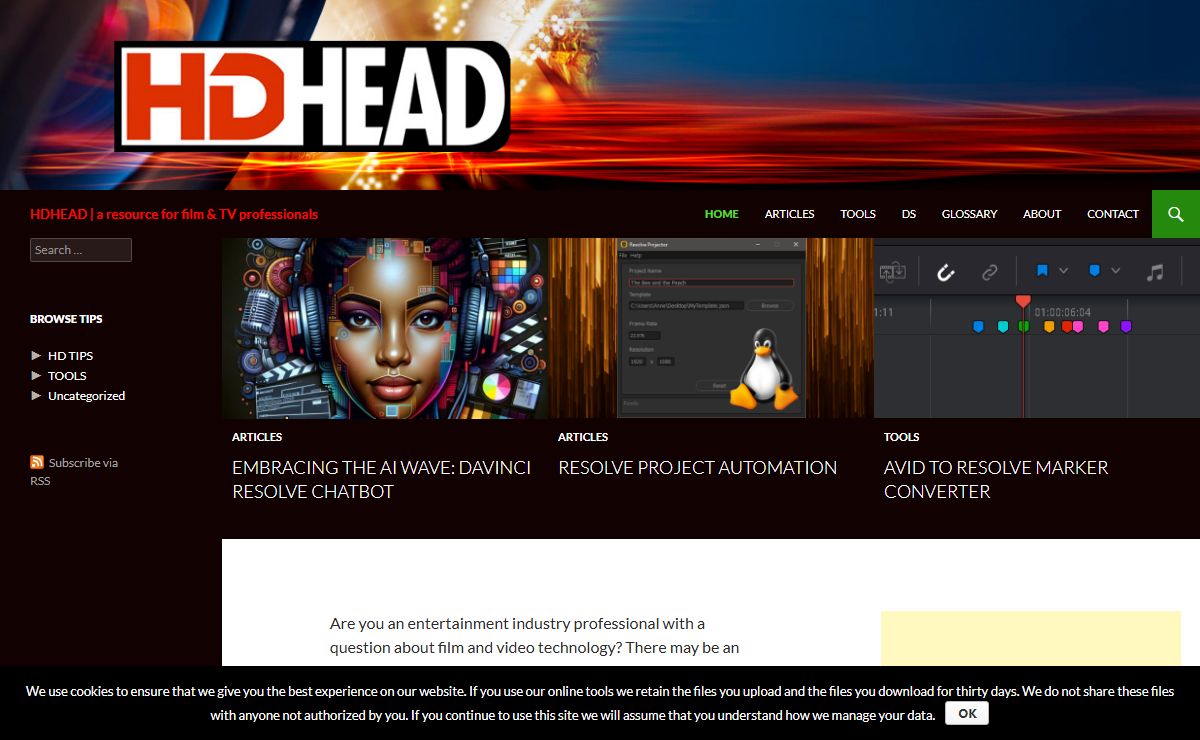 HDHEAD | a resource for film & TV professionals