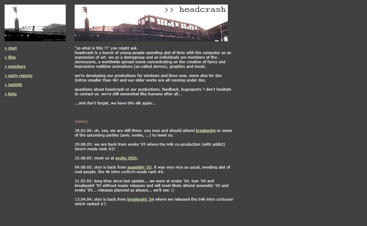 headcrash//beware of the elk