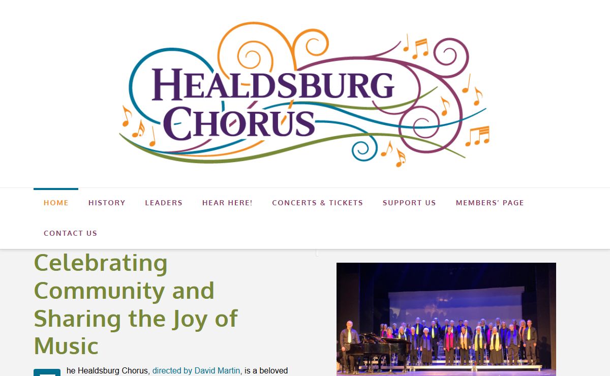 Healdburg Chorus | Celebrating Community and Sharing the Joy of Music