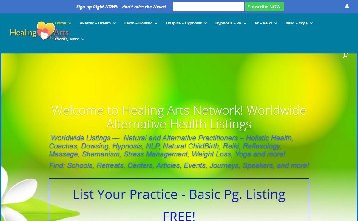 Healing Arts Network – Healing Practitioners – Global Listing