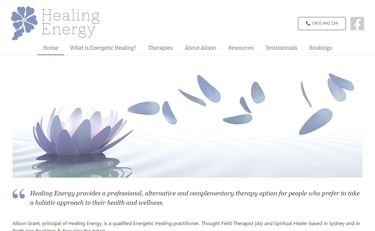 Healing Energy - energetic (energy) healing practice, Sydney and Perth