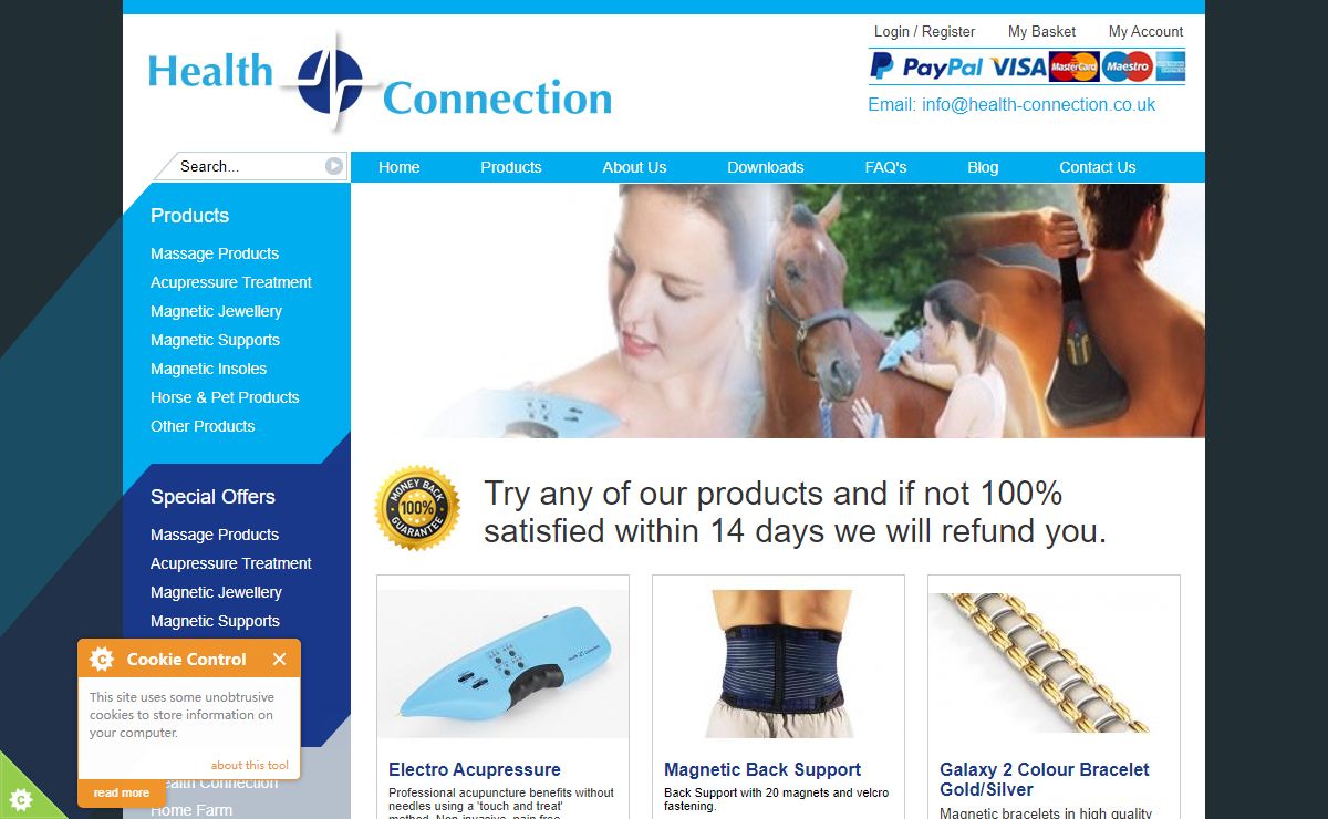 Acupuncture & Magnetic Products | Massage Product, Online , UK | Health Connection