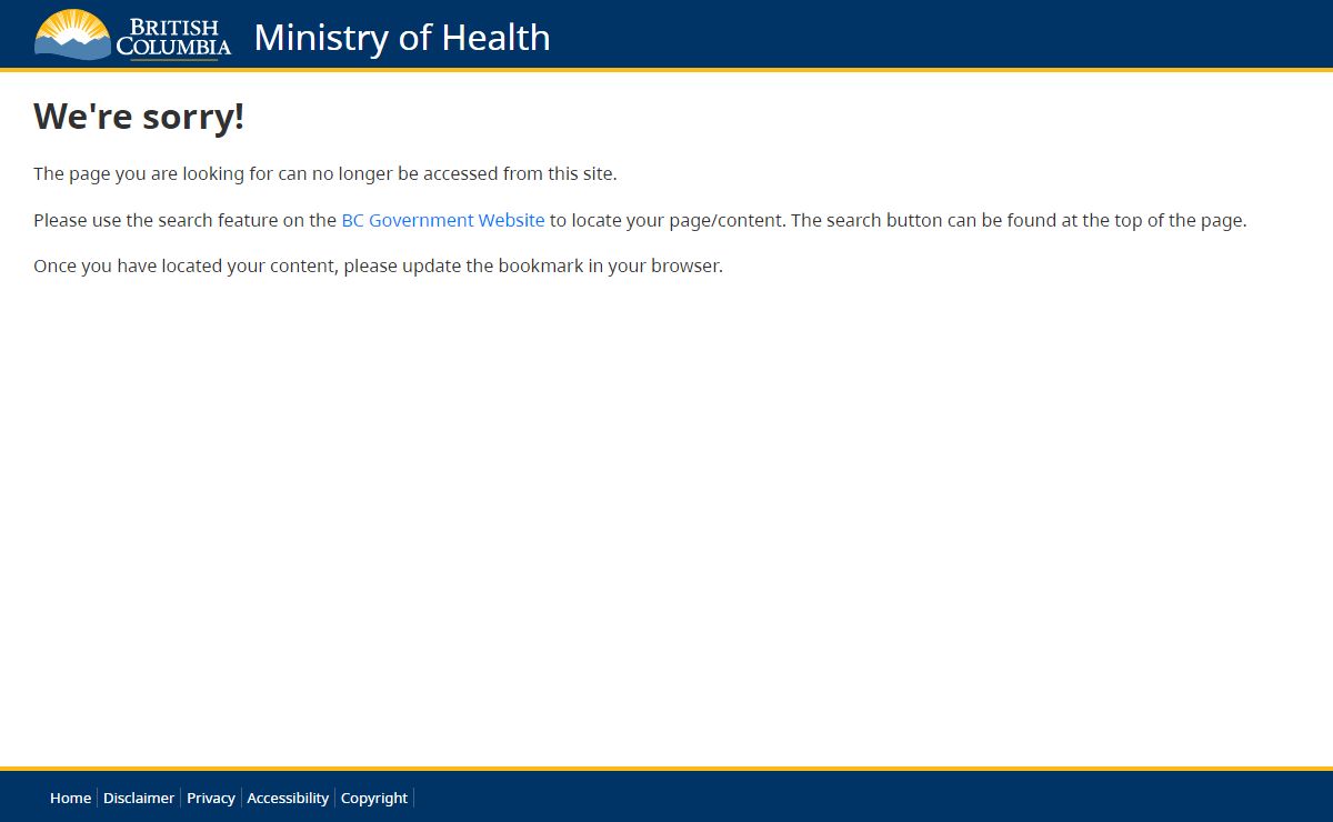 Ministry of Health - Province of British Columbia