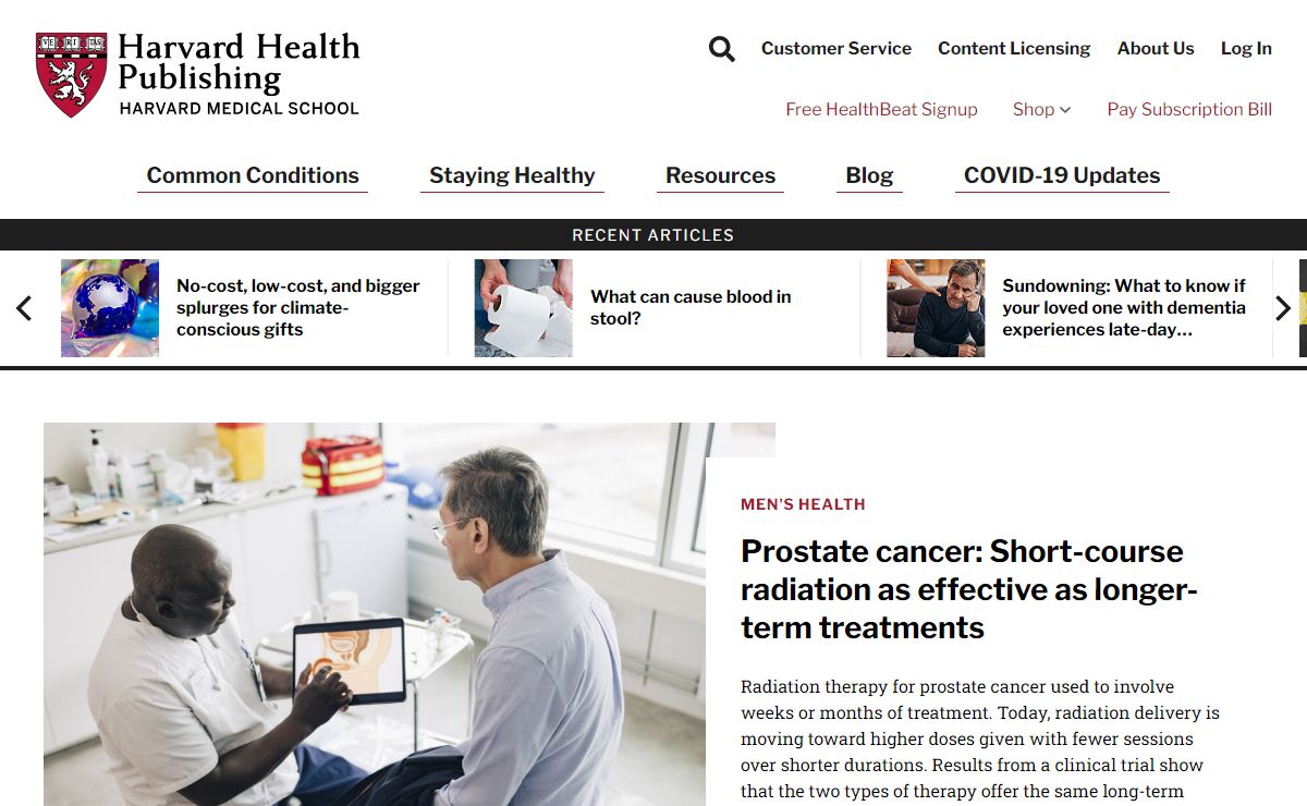 Health Information and Medical Information - Harvard Health