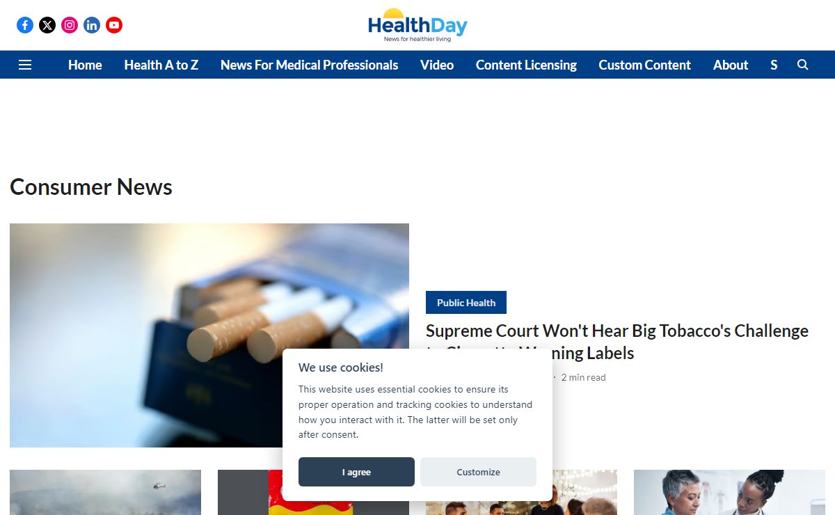 HealthDay: Information For Healthier Living
