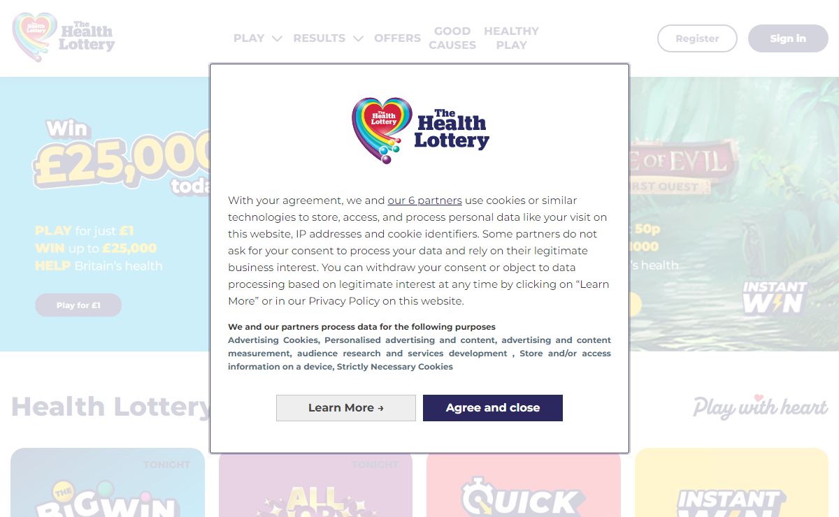 Play Our Lottery Online Games For Just £1 - The Health Lottery