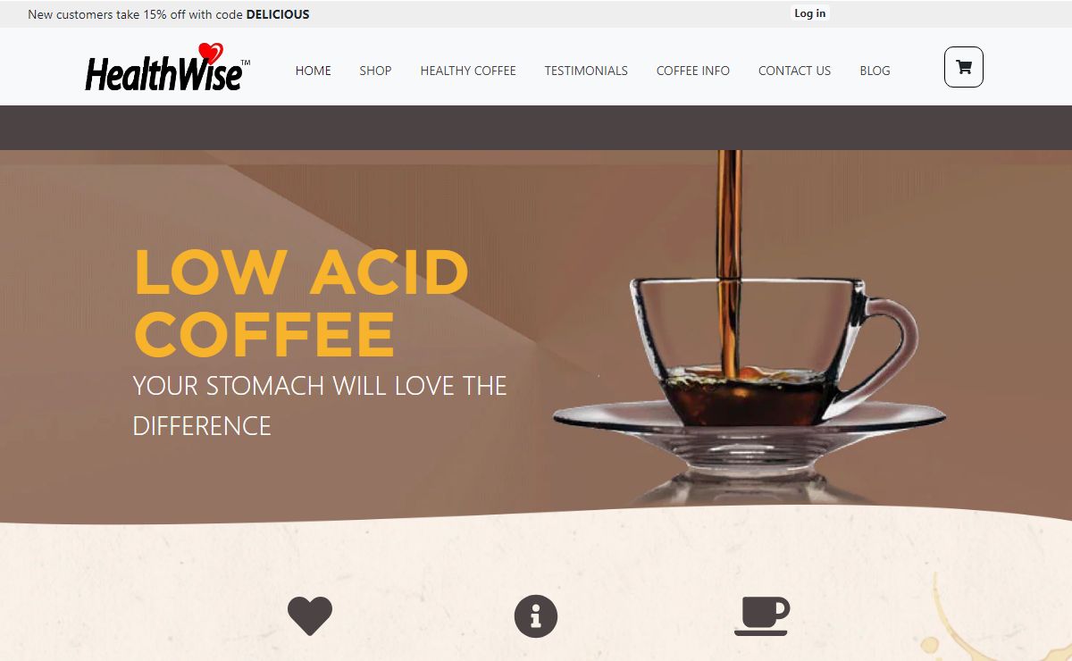 Low Acid Coffee for Sale Online | HealthWise Coffee