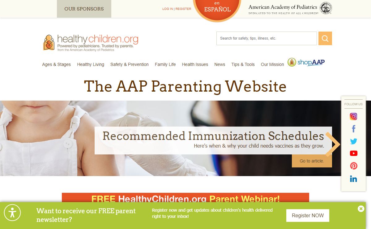 HealthyChildren.org - From the American Academy of Pediatrics
