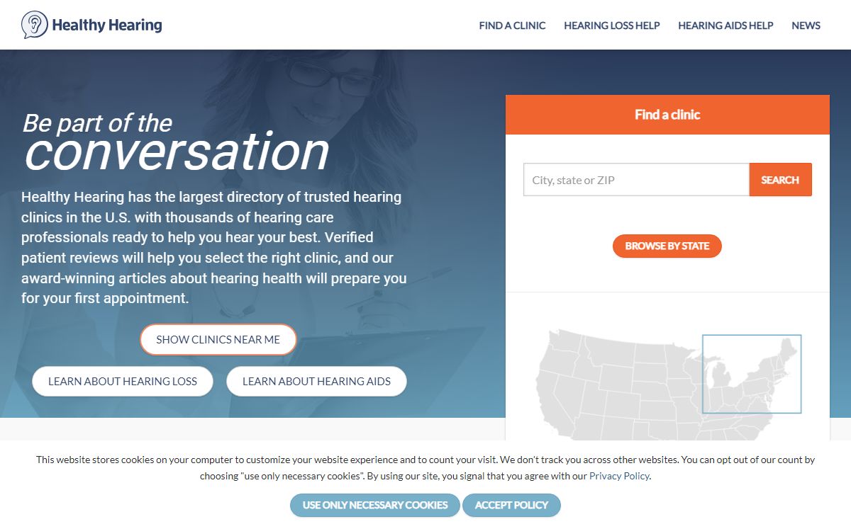 Hearing aid and hearing clinic directory