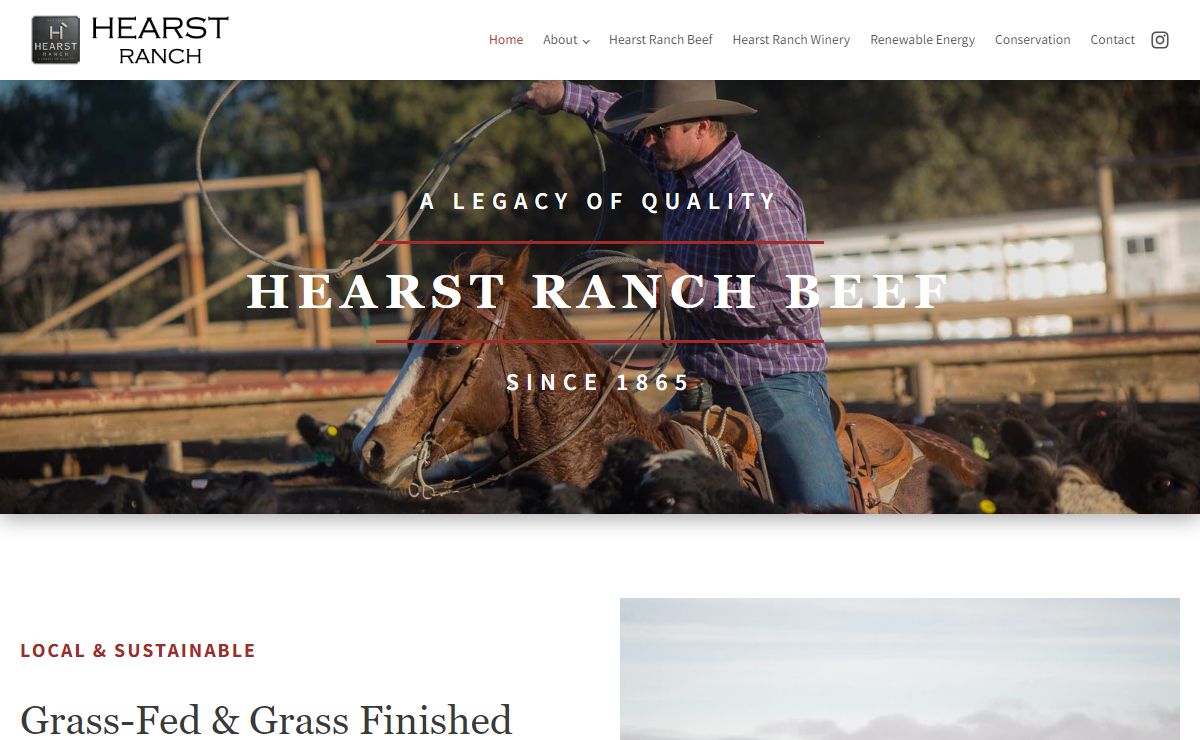 Hearst Ranch - Free-Range Grass-Fed and Grass-Finished Beef