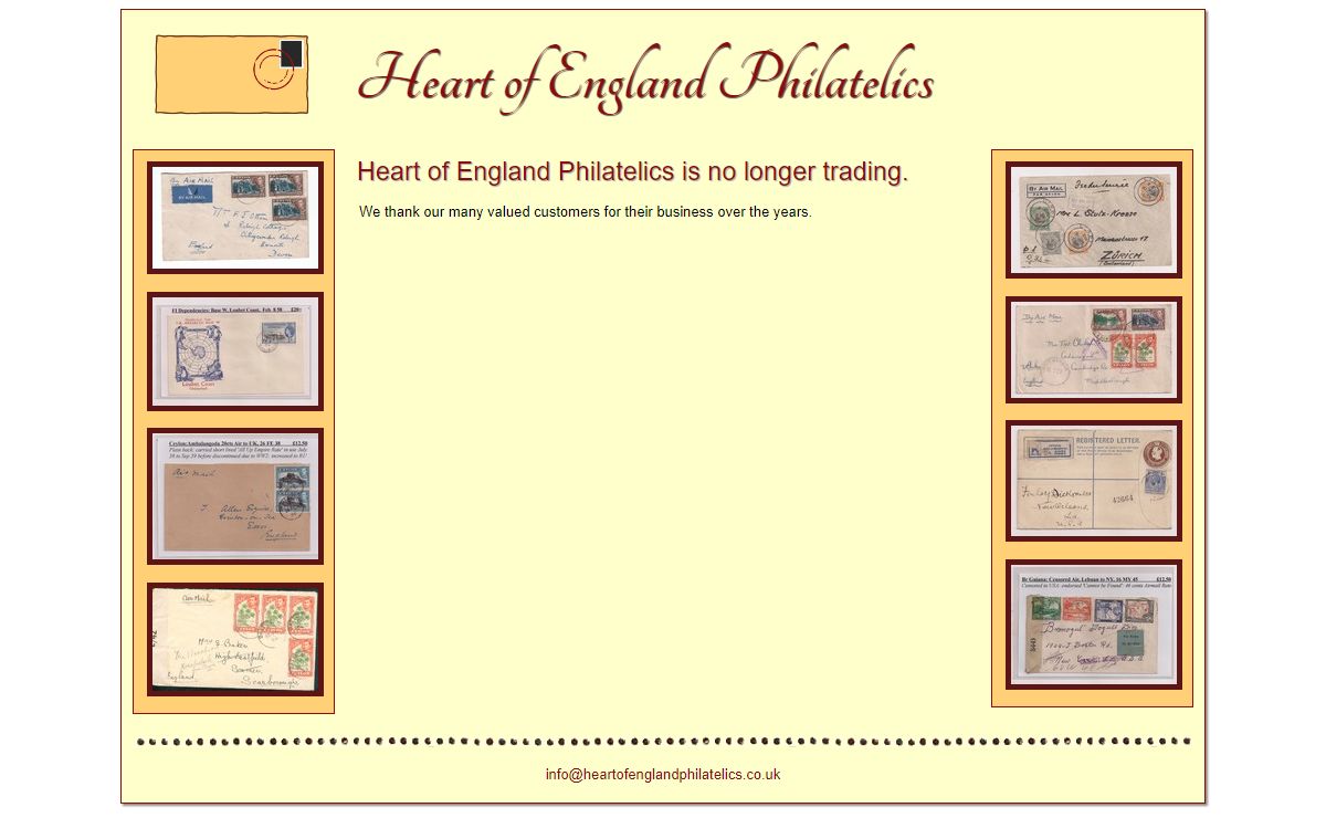 Heart of England Philatelics