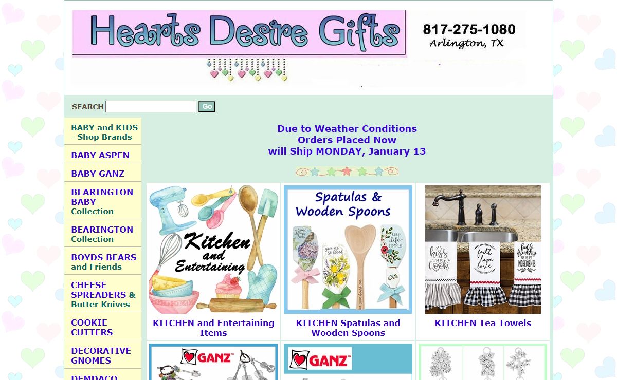 Hearts Desire Gifts - Official Site