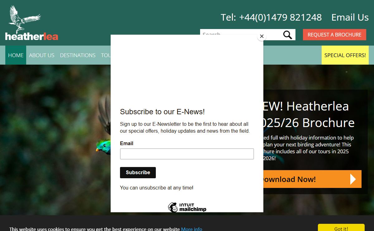 Heatherlea Birdwatching & Wildlife Holidays | UK & Overseas