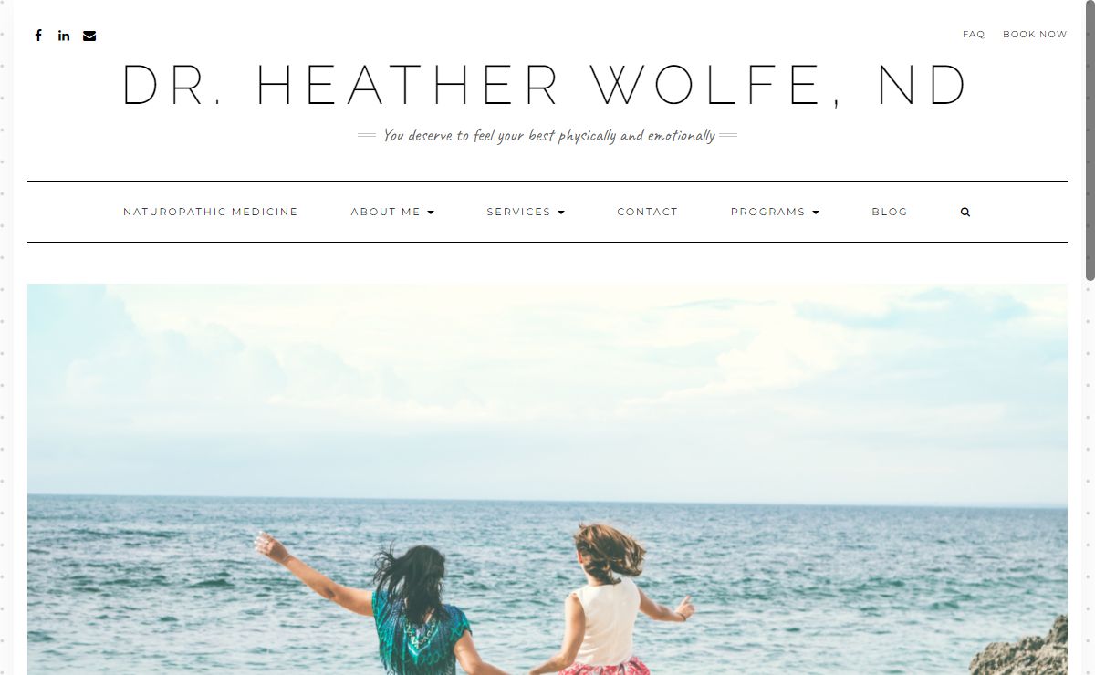 Welcome. - Dr. Heather Wolfe, ND
