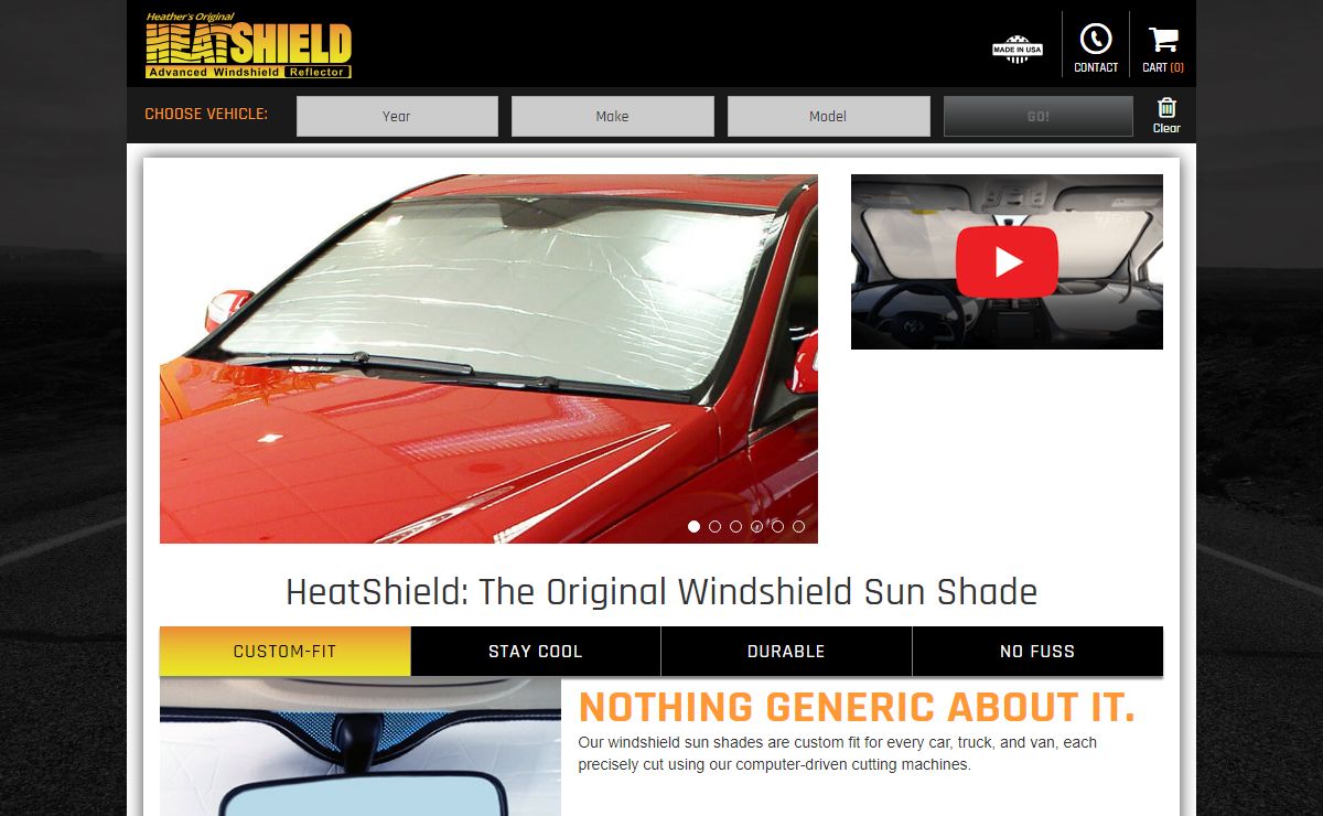 Windshield Sun Shades, Car Window Shades and Car Window Covers by HeatShield: The Original Windshield Sun Shade