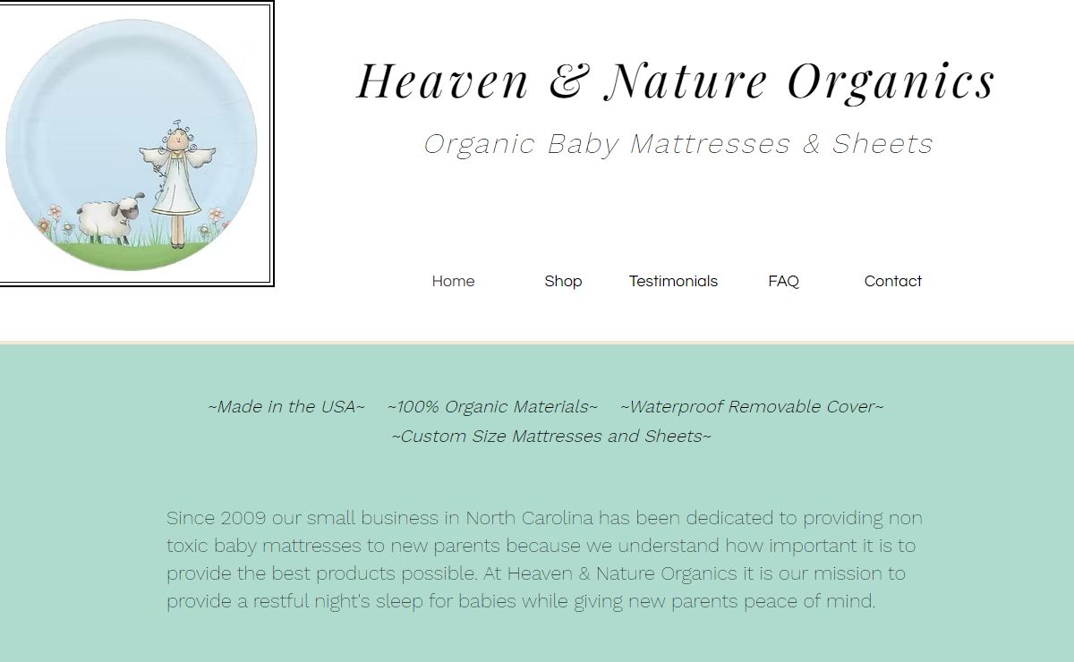 Non Toxic Crib Bassinet Custom Baby Mattress | Heaven & Nature Organics
