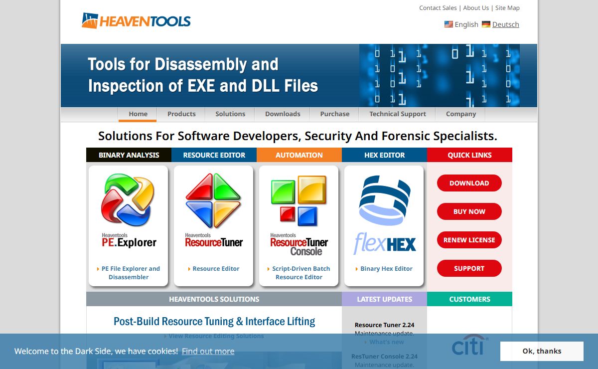 PE Explorer: EXE File Editor, Resource Editor, DLL Scan Tool, Disassembler