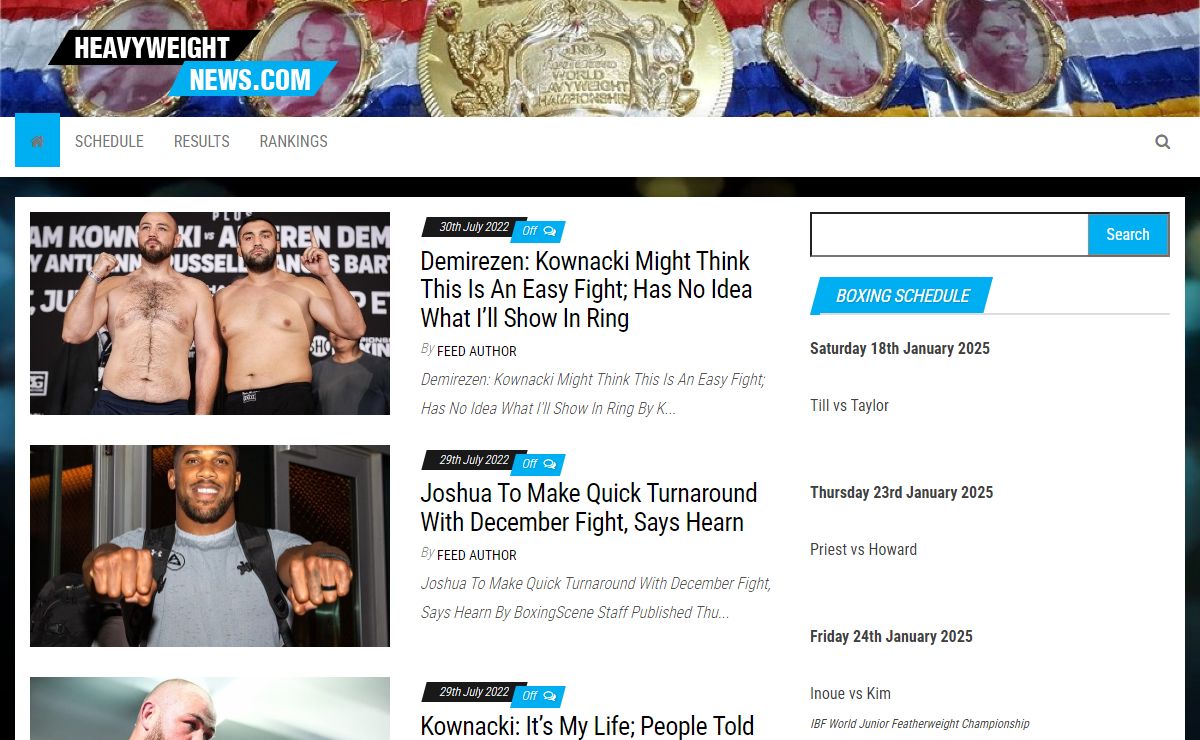 Heavyweight Boxing News - Results, Rankings, Anthony Joshua, Tyson Fury, Deontay Wilder, Alexander Povetkin, Dillian Whyte, Jarrell Miller, Luis Ortiz, Heavyweight, Boxing News, West Highland Way