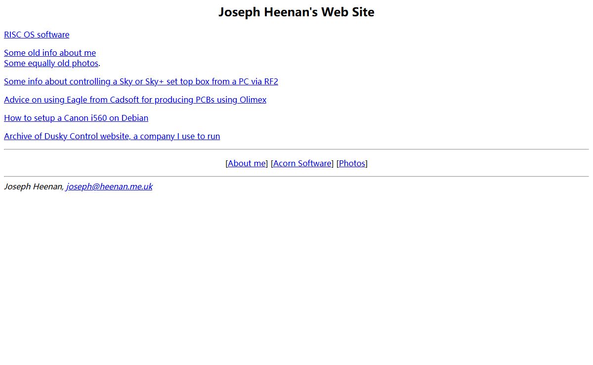 Joseph's Homepage