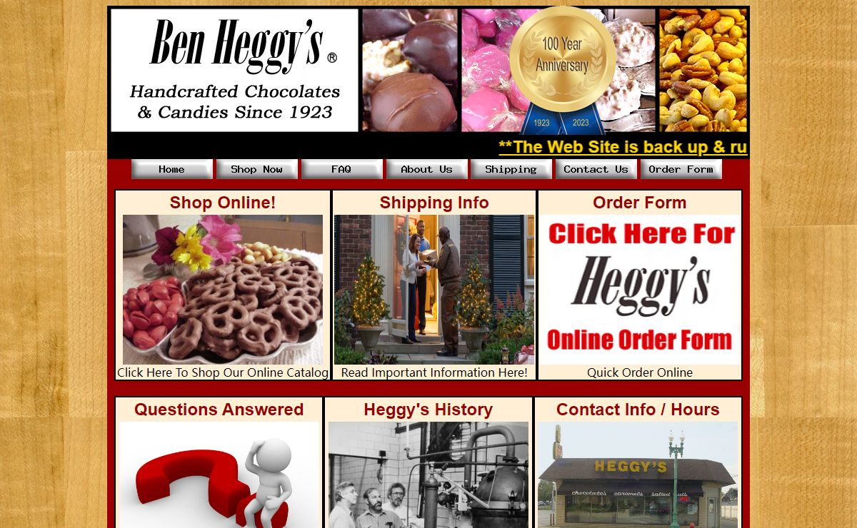Heggy's Chocolate, Caramels, Candies and Nuts - Canton, Ohio