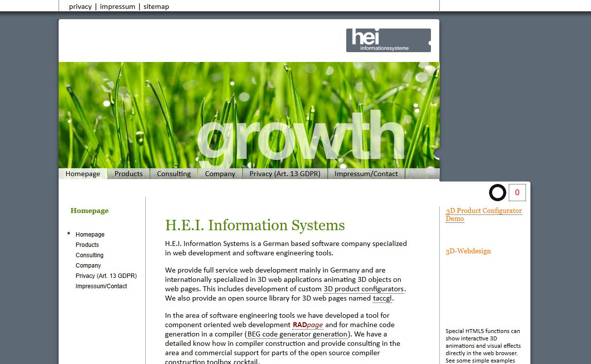 H.E.I. Homepage - Web and Software Development Tools, Compiler