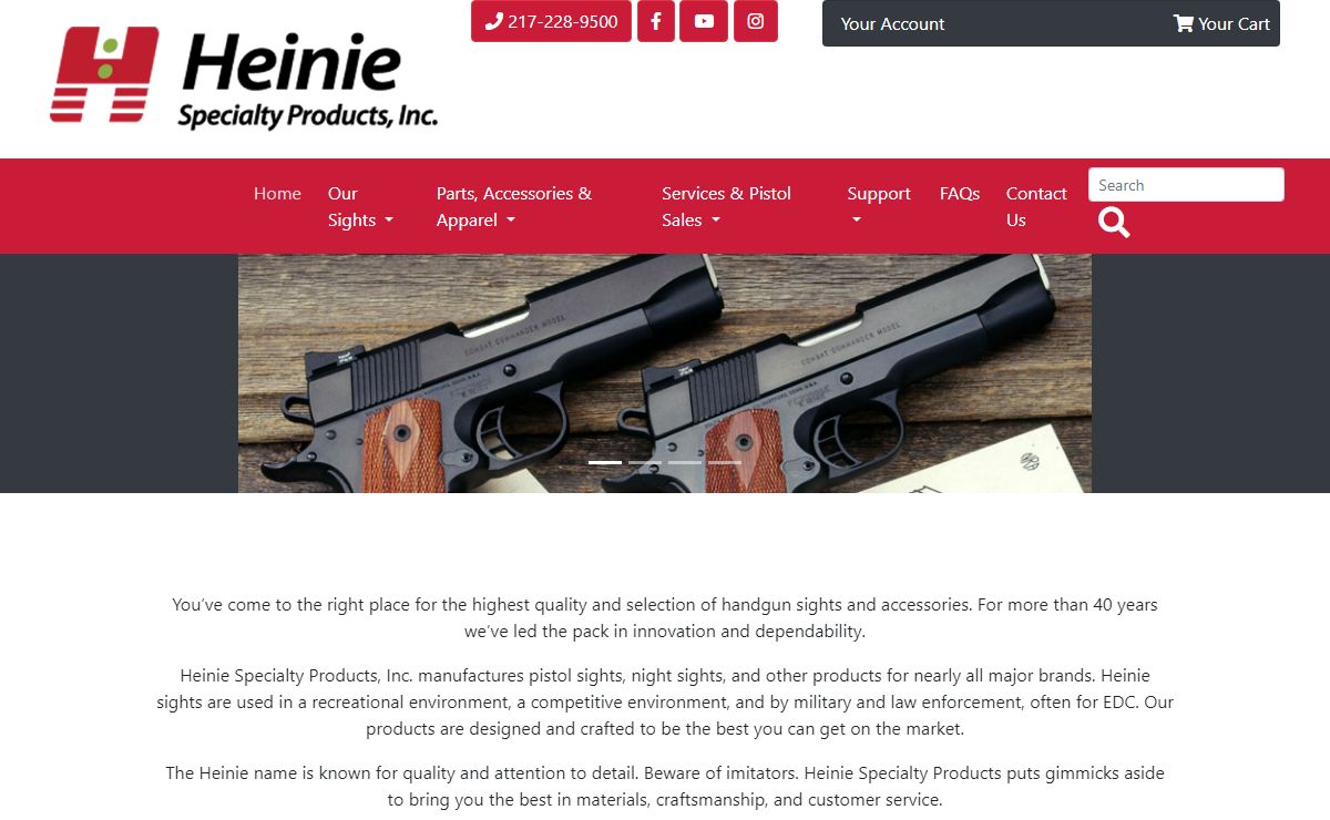 Pistol Sights, Gun Sights - Heinie Specialty Products, Inc.