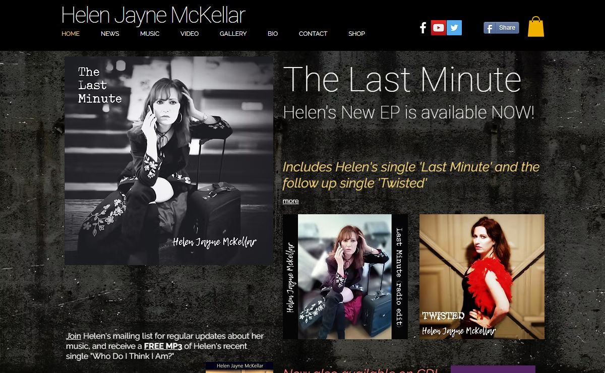 Helen Jayne McKellar Official Website - Home Page