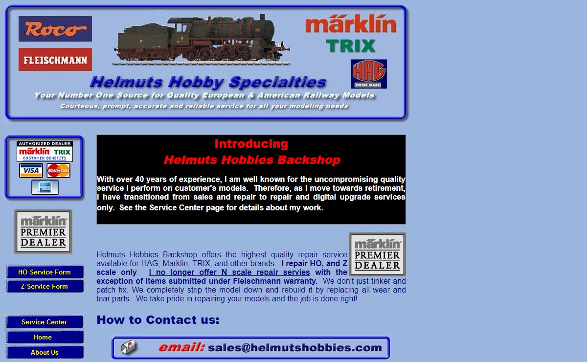 Marklin, Trix, Helmuts Hobby Specialties, HAG