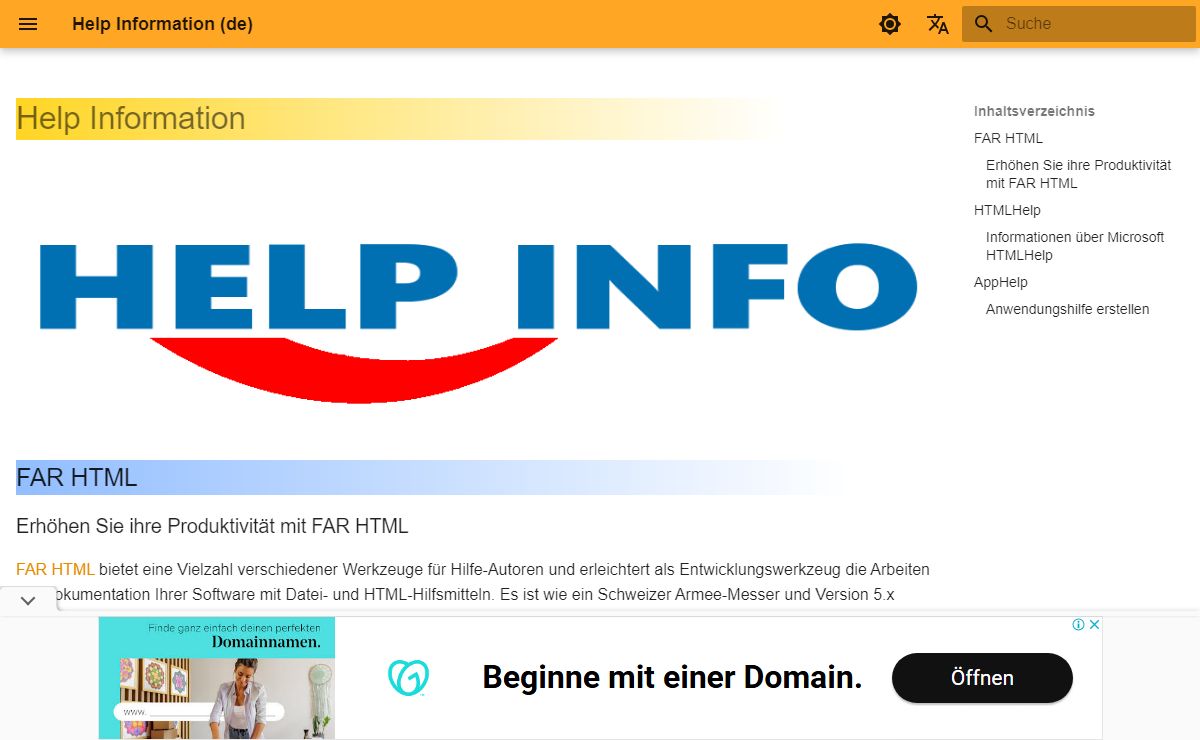 Help Information (de)