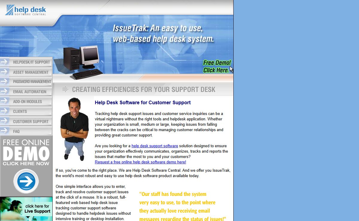 Help Desk Software Central | Web Based Helpdesk Customer Support Software