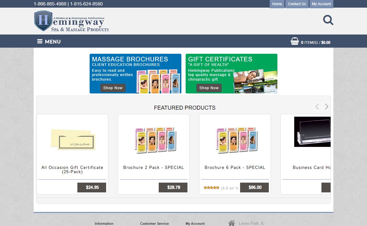 Hemingway Massage Products | Massage Supplies