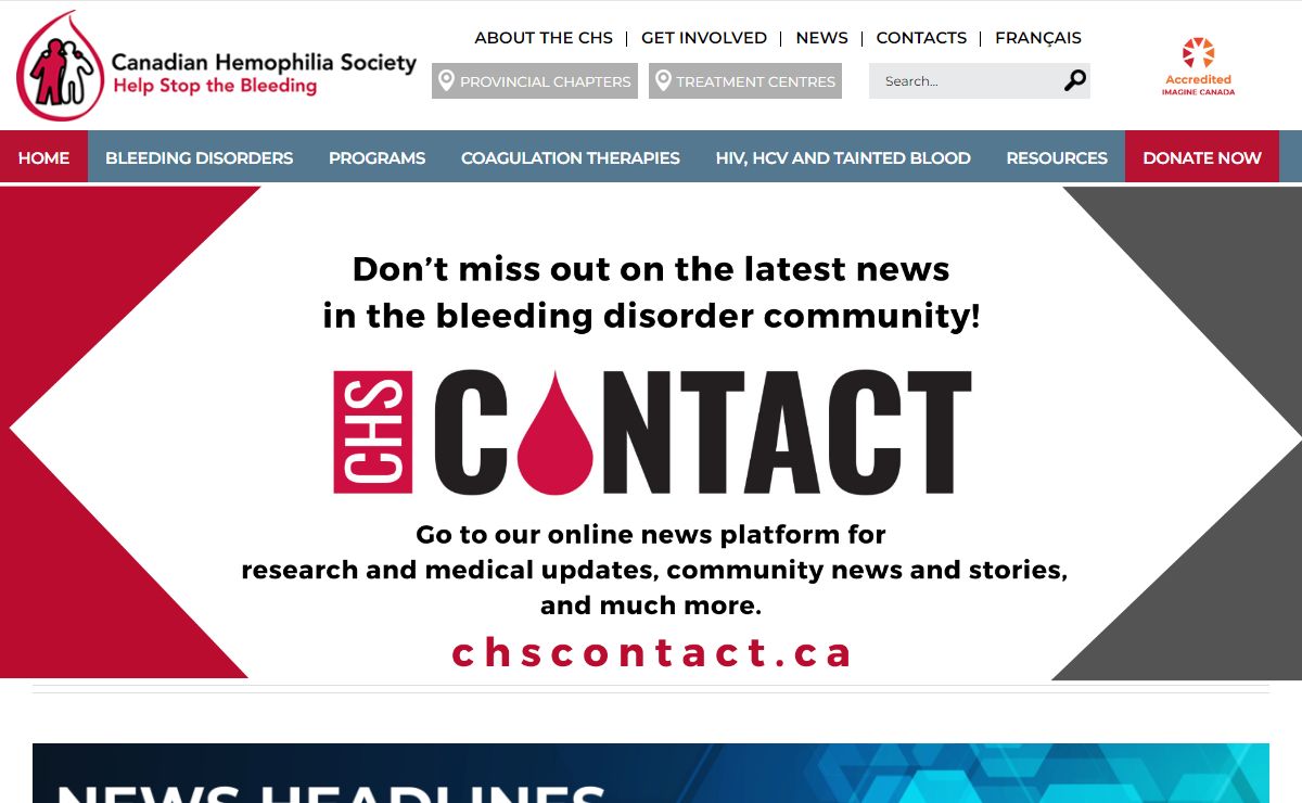 Canadian Hemophilia Society - Help Stop the Bleeding