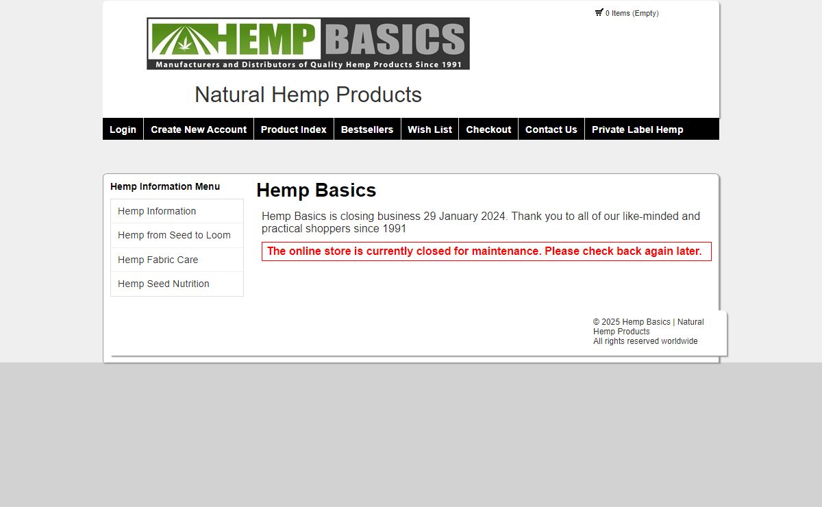 Natural Hemp Products - Hemp Basics
