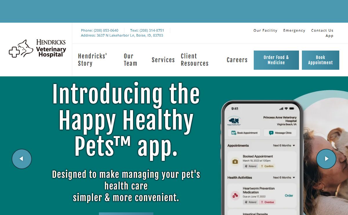 Homepage | Hendricks Veterinary Hospital