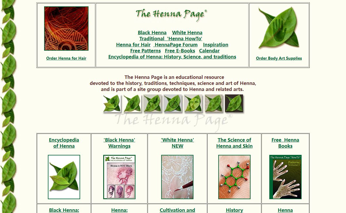 The Henna Page - The most complete henna information resource!