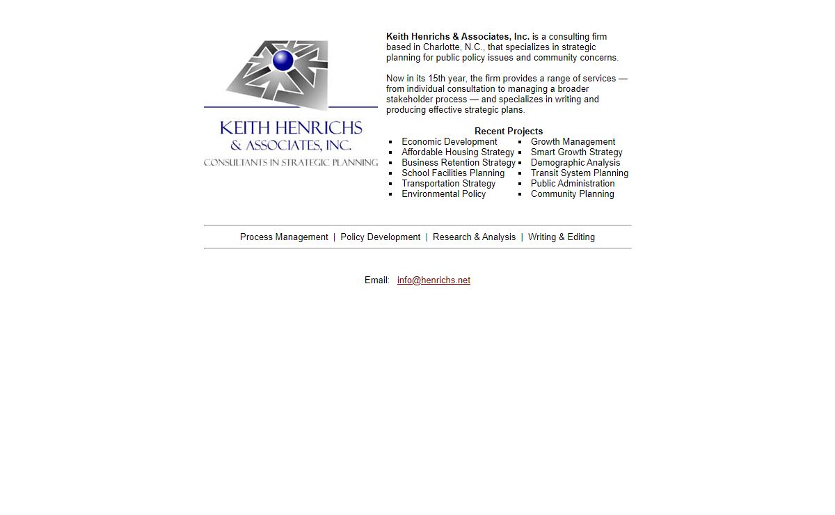 Keith Henrichs & Associates, Inc. -- Strategic Planning Consultants