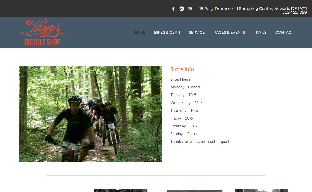 Henry's Bicycle Shop | Newark, DE - Home