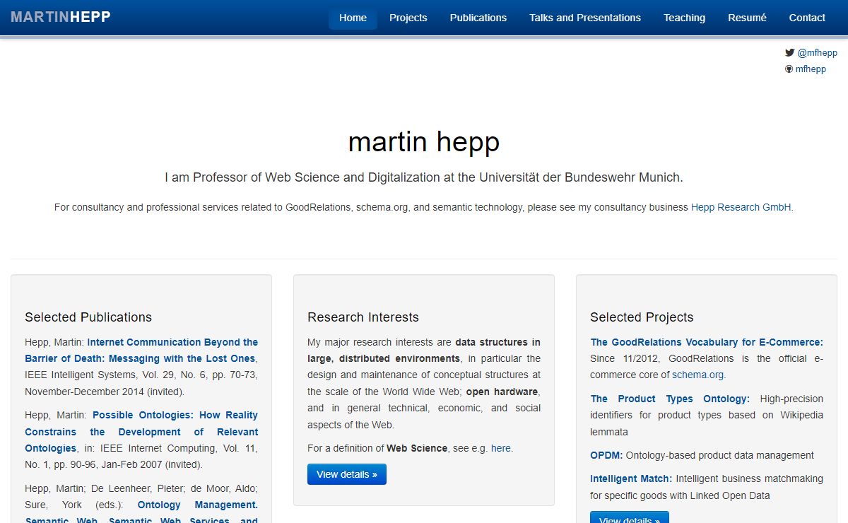Martin Hepp | Professor of Web Science and Digitalization | UniBw Munich