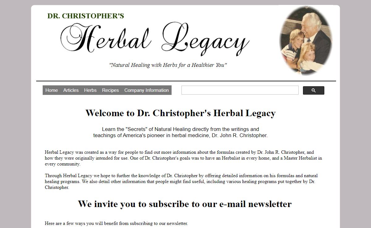 Dr. Christopher's Herbal Legacy