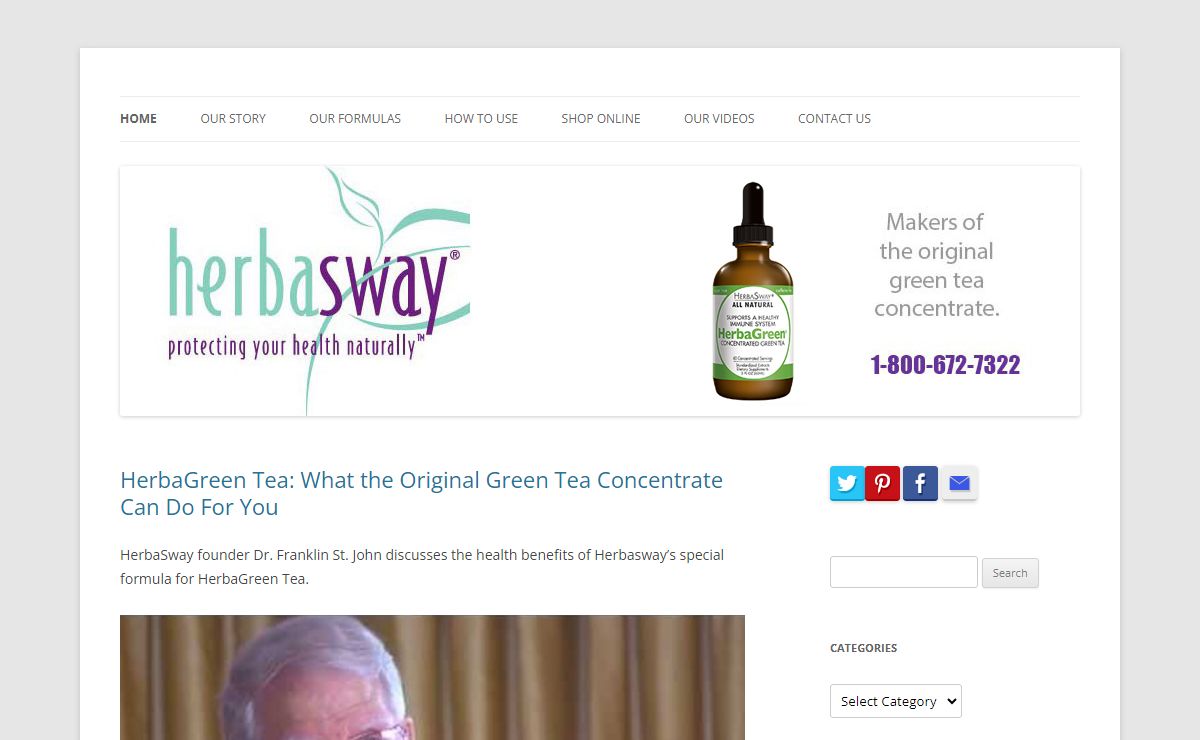 Herbasway - Makers of HerbaGreen Tea, the original green tea concentrate.