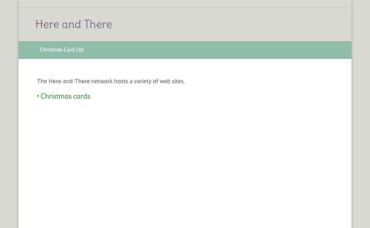 Here and There