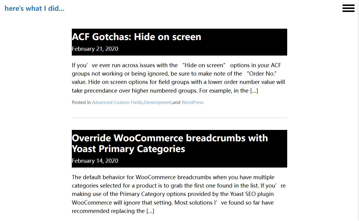here's what I did… – The Development Blog of Gabe Shackle