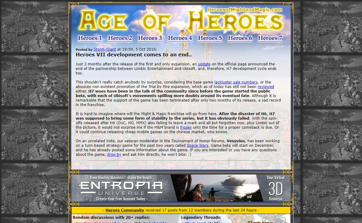 Age of Heroes - Heroes of Might and Magic 1 to 7