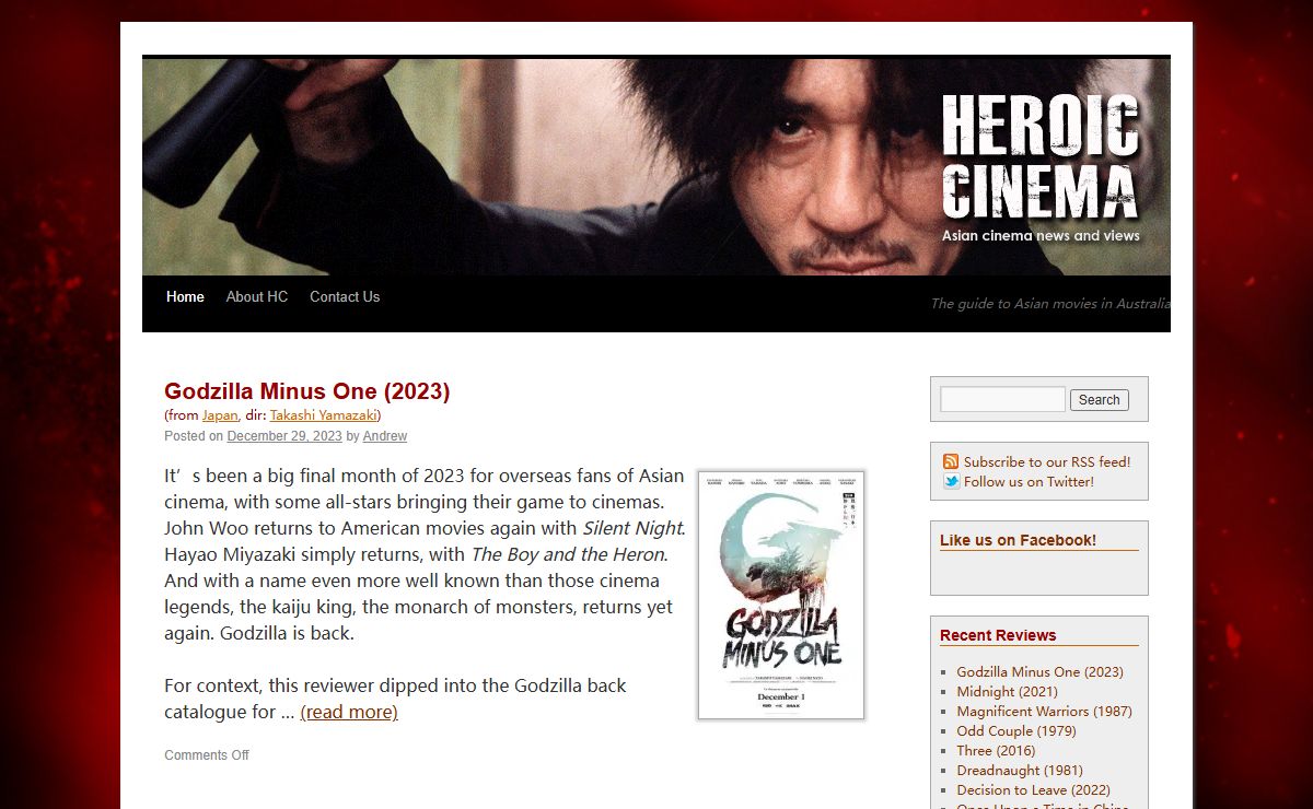 Heroic Cinema | The guide to Asian movies in Australia