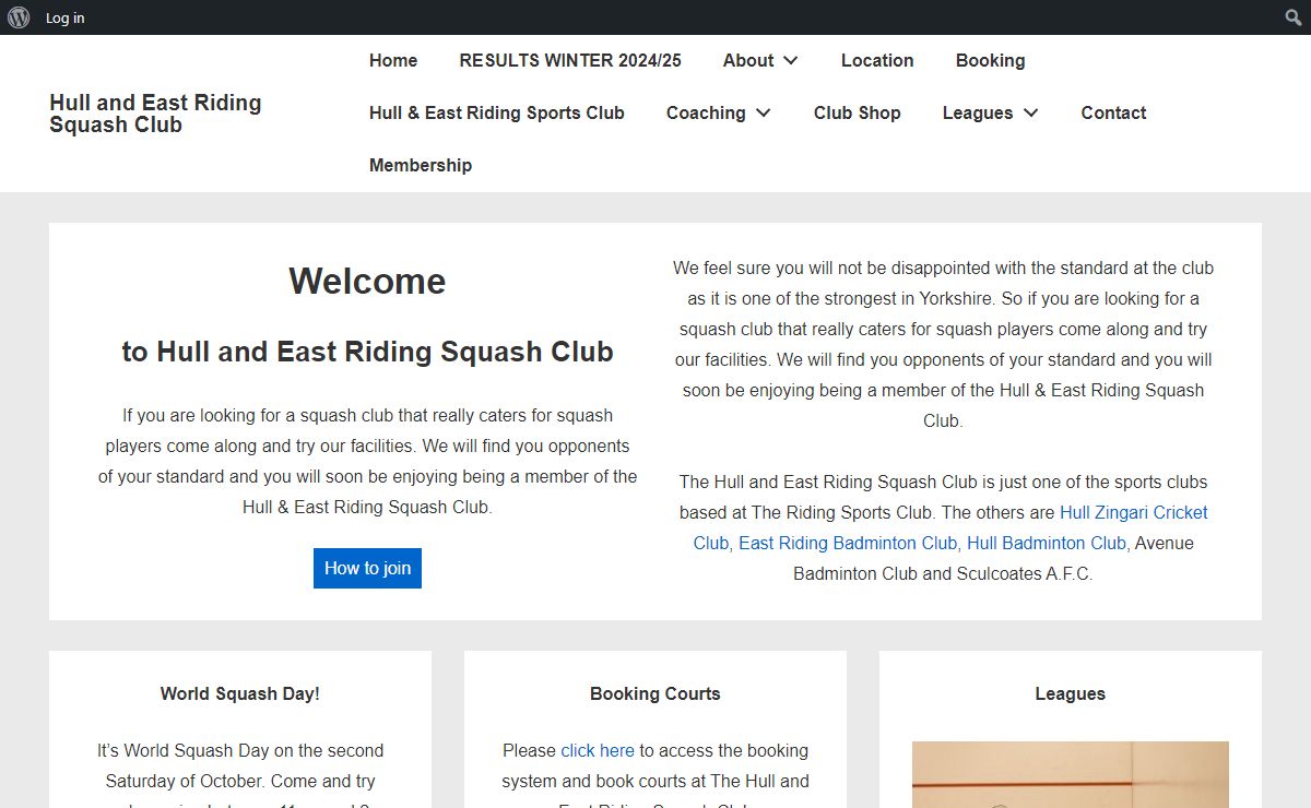 Hull and East Riding Squash Club – Chanterlands Avenue North, Kingston Upon Hull