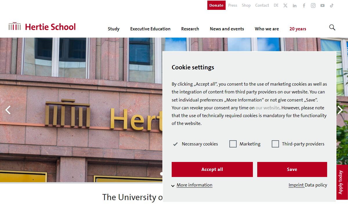 Welcome to the Hertie School in Berlin